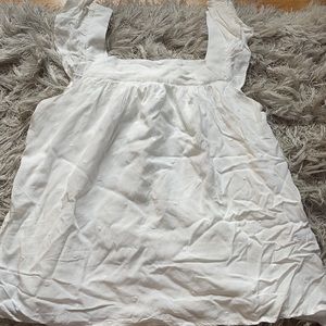 white, polka dot detailed blouse